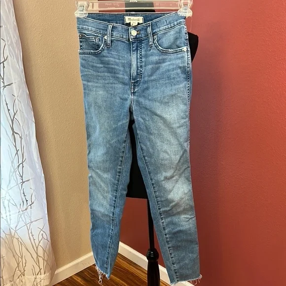 Madewell 10 inch High Rise Raw Hem Jeans - Picture 2 of 10